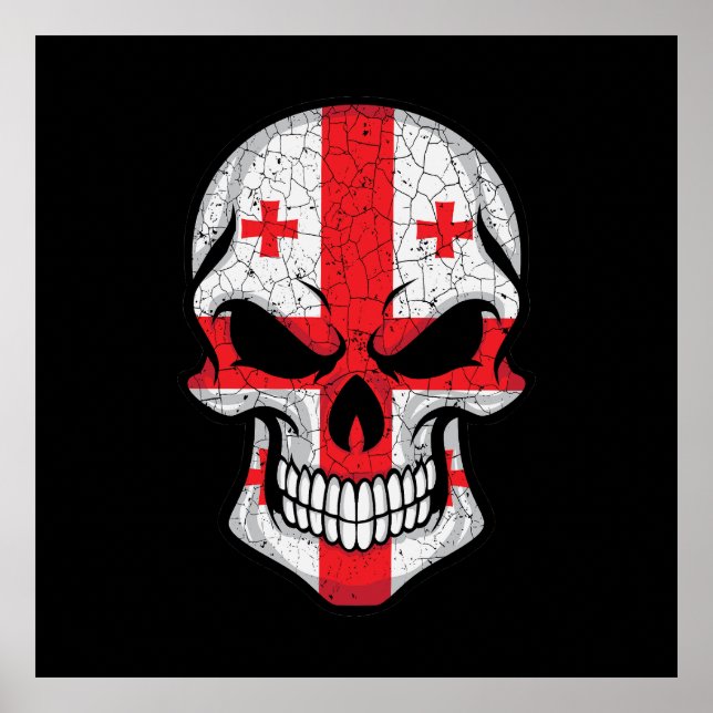 Georgias leende dödskalleflagga poster (Framsidan)