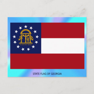 Georgias statsflagga vykort