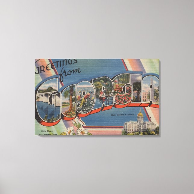 GeorgiaStor Brev ScenesGeorgia Canvastryck (Framsida)