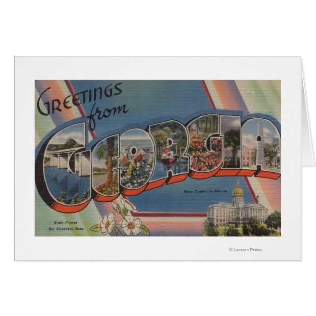 GeorgiaStor Brev ScenesGeorgia Hälsningskort (Framsidan Horizontal)