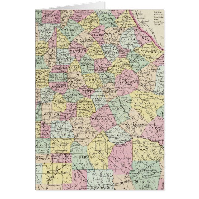 Georgien 5 hälsningskort (Framsidan)