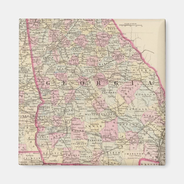 Georgien, Alabama Magnet (Framsidan)