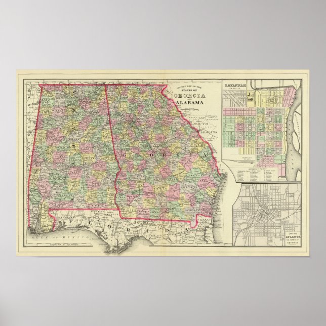 Georgien, Alabama Poster (Framsidan)