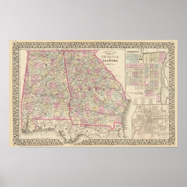 Georgien, Alabama Poster (Framsidan)