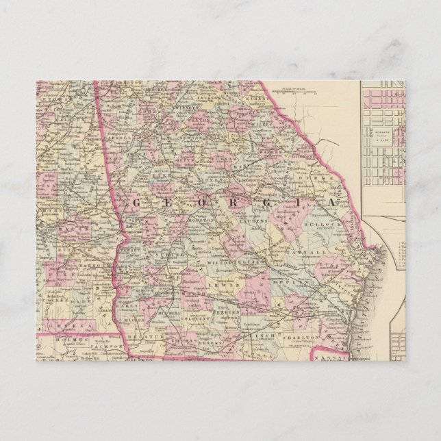 Georgien, Alabama Vykort (Framsida)