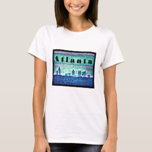 Georgien: Atanta silhouette retro 80's design T Shirt