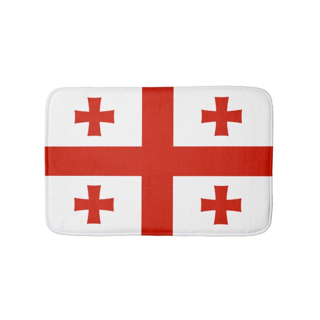 Georgien flagga badrumsmatta (Framsidan)