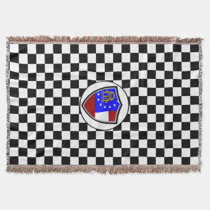 Georgien flagga filt