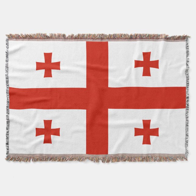 Georgien flagga filt (Framsidan)