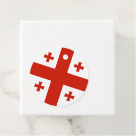 Georgien flagga gåvor etiketter