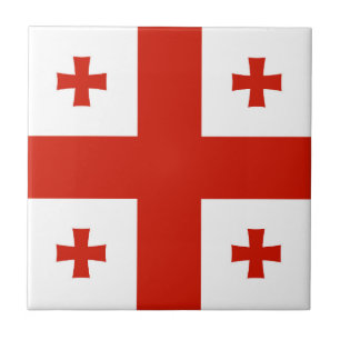 Georgien flagga kakelplatta