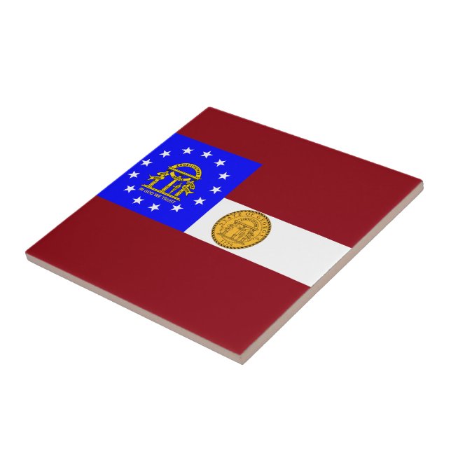Georgien flagga kakelplatta (Sidan)