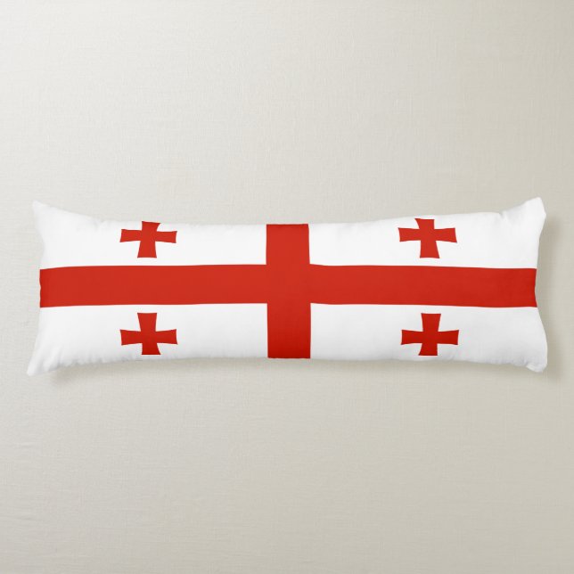 Georgien flagga kroppskudde (Framsidan)