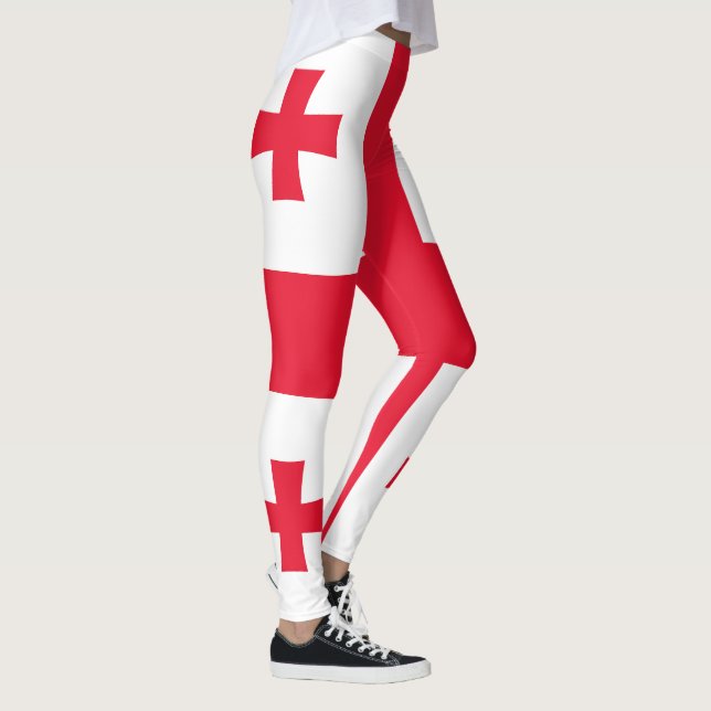 Georgien Flagga Leggings (Höger)