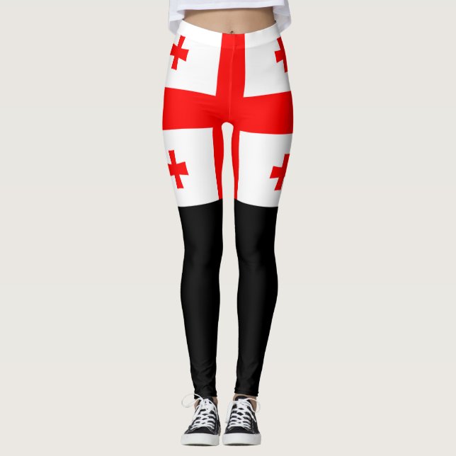 Georgien flagga leggings (Framsida)
