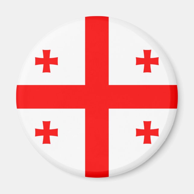 Georgien Flagga Magnet (Framsidan)