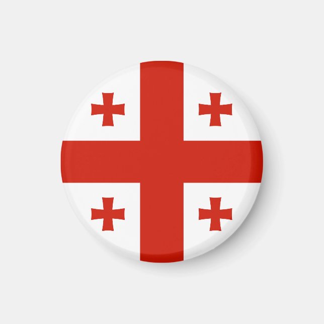 Georgien flagga magnet (Framsidan)
