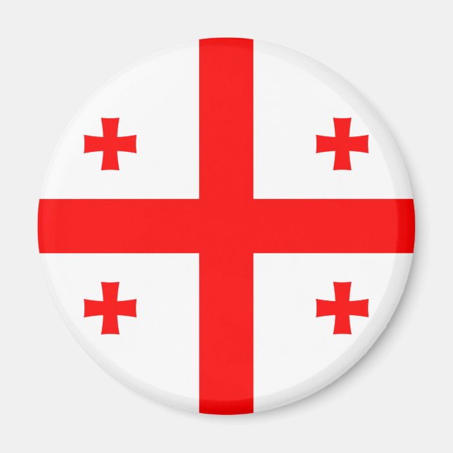 Georgien Flagga Magnet (Framsidan)
