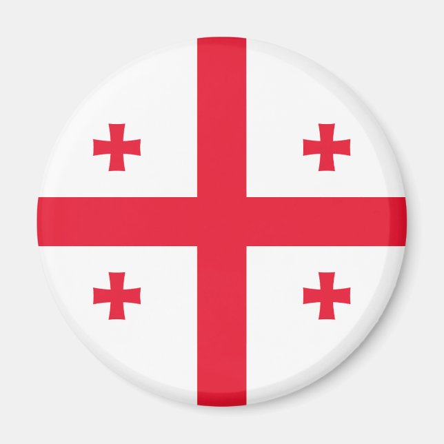 Georgien Flagga Magnet (Framsidan)