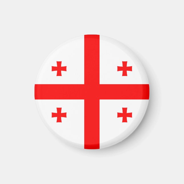 Georgien Flagga Magnet (Framsidan)