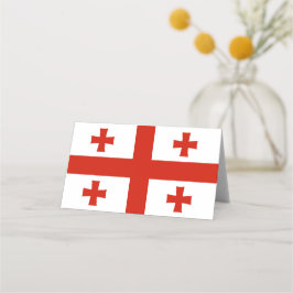 Georgien flagga placeringskort