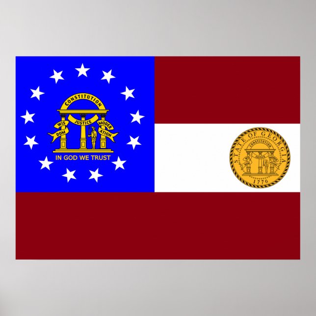 Georgien flagga poster (Framsidan)