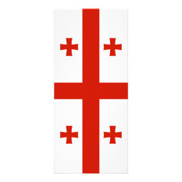 Georgien flagga reklamkort
