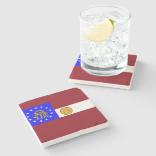 Georgien flagga stenunderlägg