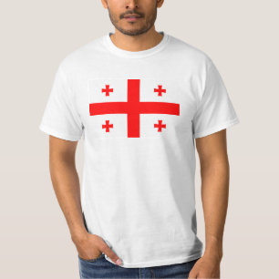 Georgien Flagga T Shirt
