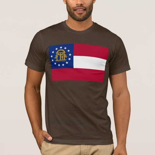 Georgien Flagga T-Shirt (Framsida)
