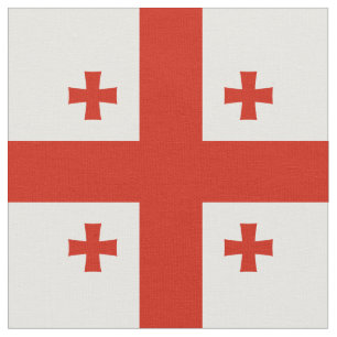 Georgien flagga tyg