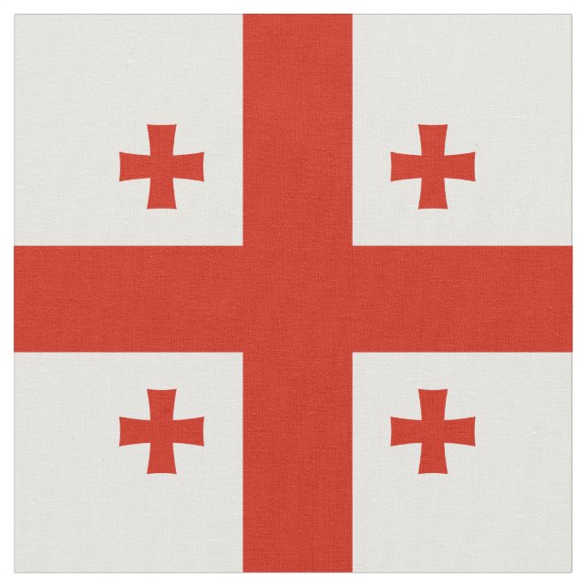 Georgien flagga tyg (Närbild)