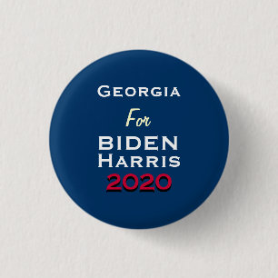 GEORGIEN FÖR BIDEN HARRIS 2020 Rund Kampanj Knapp