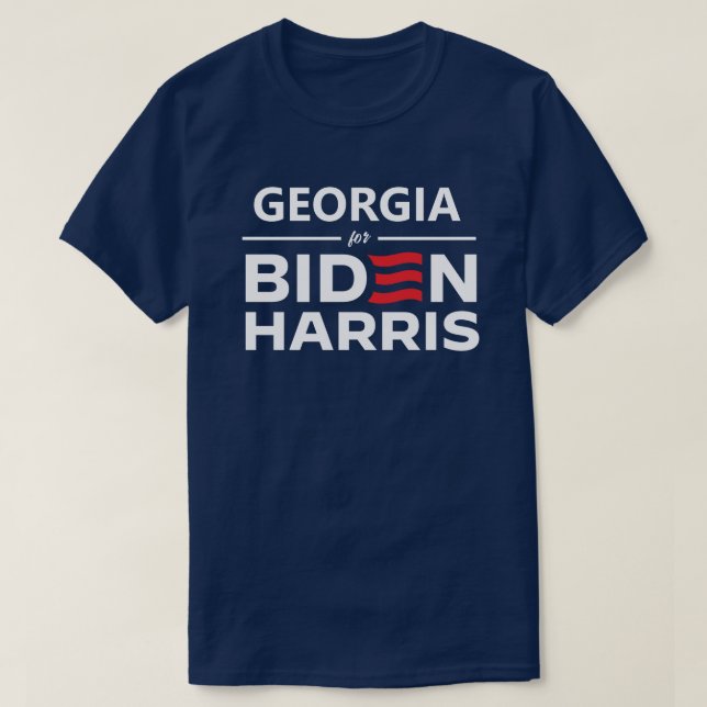 Georgien för Biden Harris T Shirt (Design framsida)
