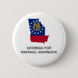 GEORGIEN FÖR RAPHAEL WARNOCK SENATE BUTTON KNAPP