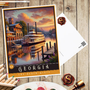 Georgien   Hyper-Realistic State-vykort Vykort
