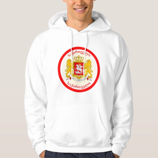 Georgien Jackar Arm Circle Shape Hoodie (Framsida)