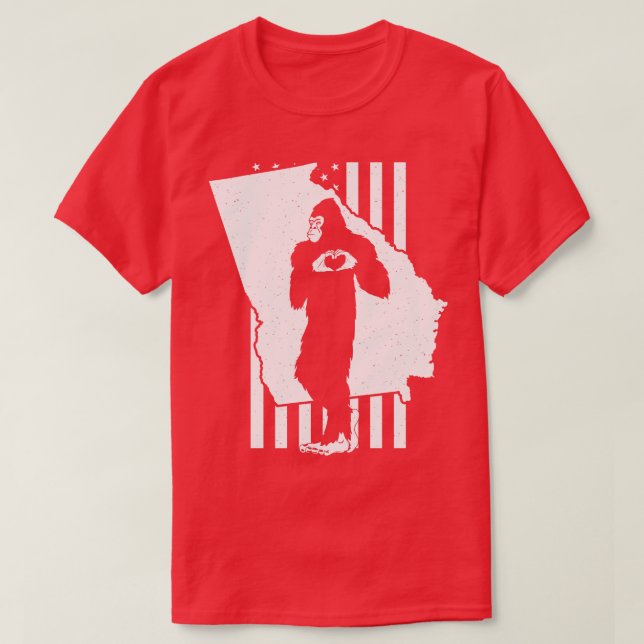 Georgien, Karta T Shirt (Design framsida)