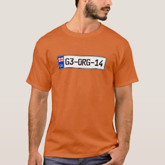 Georgien lands bilskylt t shirt