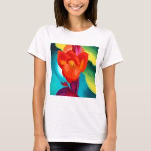 Georgien O Keeffe Red Canna T Shirt