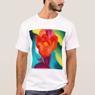 Georgien O Keeffe Red Canna T Shirt
