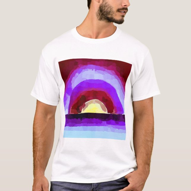 Georgien O Keeffe Sunrise T Shirt (Framsida)