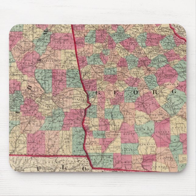 Georgien och Alabama Musmatta (Framsidan)