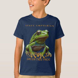 Georgien Området Amphibian Grönten Träd Frog T Shirt