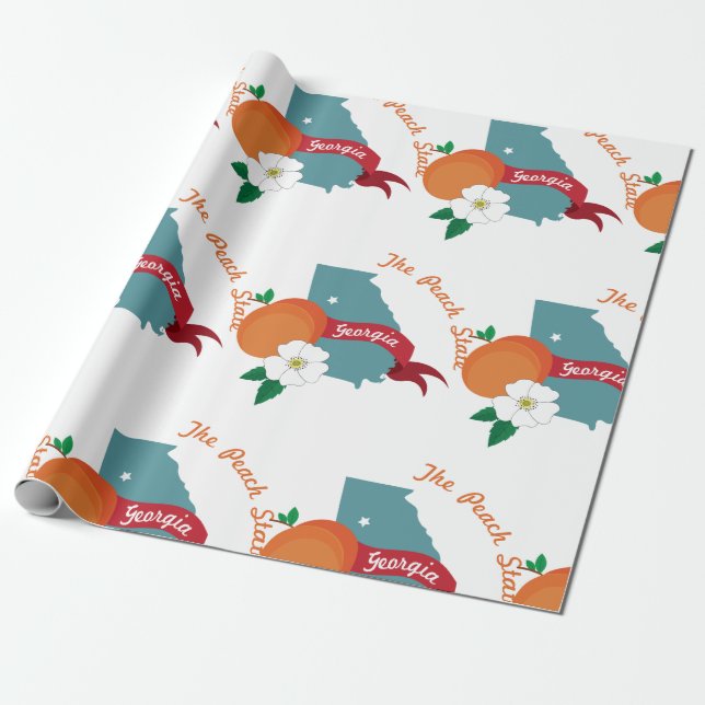 Georgien Peach State Presentpapper (Utrullad)