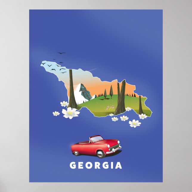 Georgien resaffisch poster (Framsidan)