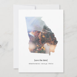 Georgien sparar datumfotokortet spara datumet