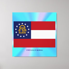 Georgien Statlig flagga Canvastryck