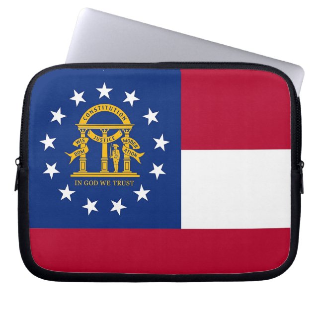 Georgien Statlig flagga Laptop sleeve (Framsidan)