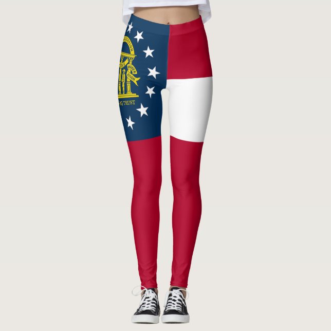 Georgien Statlig flagga Leggings (Framsida)
